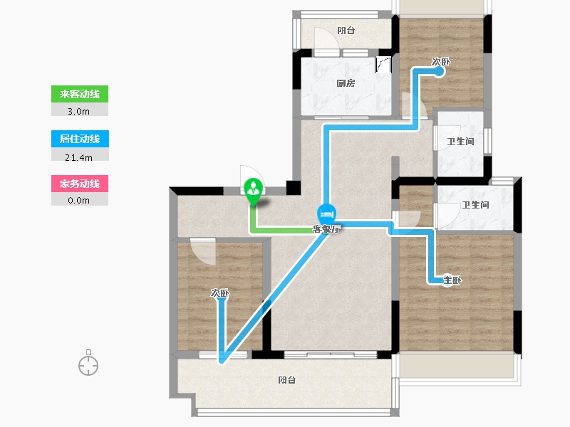 安徽省-六安市-六安碧桂园-115.00-户型库-动静线