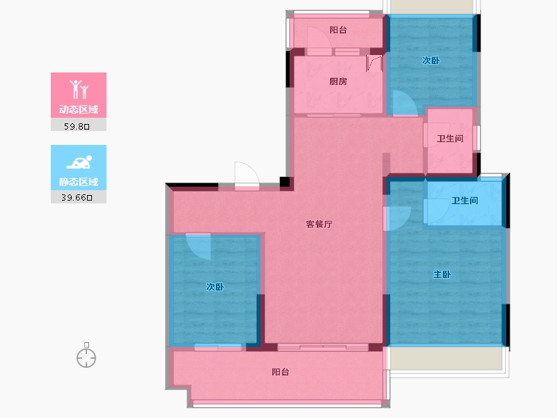 安徽省-六安市-六安碧桂园-115.00-户型库-动静分区