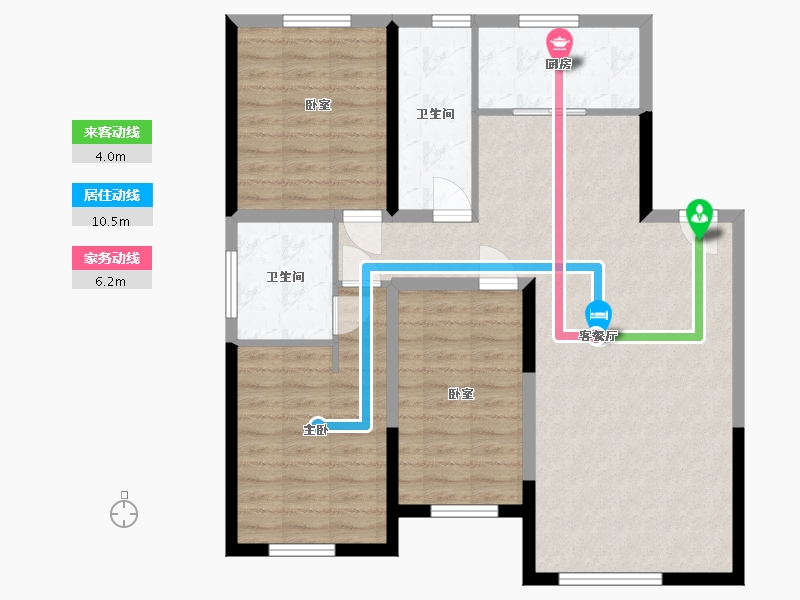 吉林省-长春市-万科城-110.00-户型库-动静线