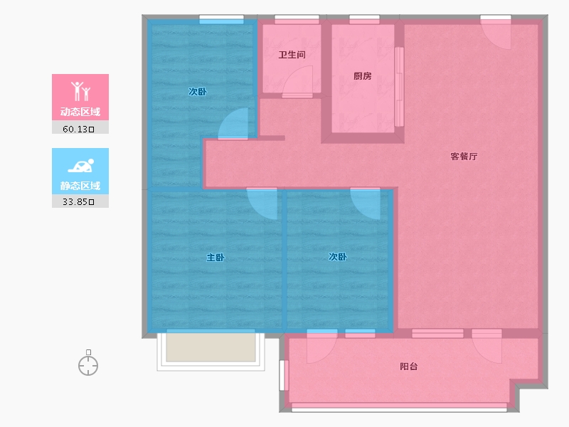 山东省-日照市-金科 集美景致-84.09-户型库-动静分区