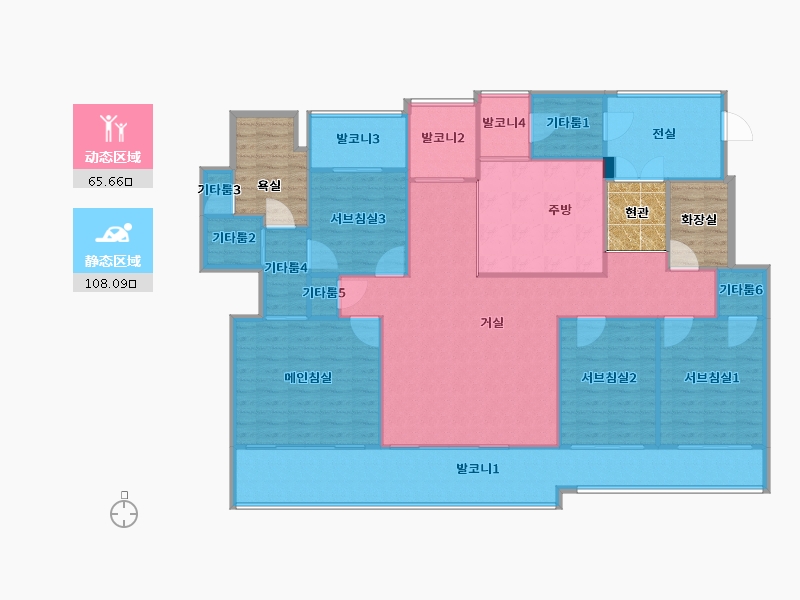 경기도-용인시 기흥구-보정e-편한세상대림1차-177.28-户型库-动静分区