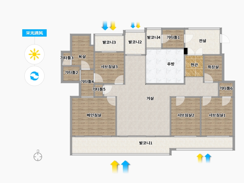 경기도-용인시 기흥구-보정e-편한세상대림1차-177.28-户型库-采光通风