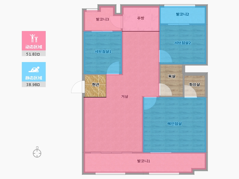 서울특별시-강서구-대림-92.67-户型库-动静分区