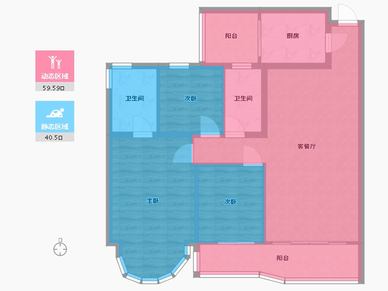 广东省-广州市-华南新城-112.00-户型库-动静分区