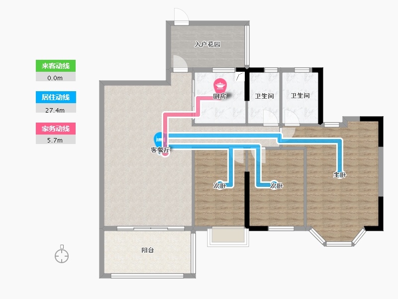 广东省-中山市-中山石歧户型图-150.00-户型库-动静线