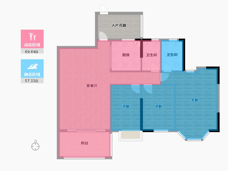 广东省-中山市-中山石歧户型图-150.00-户型库-动静分区