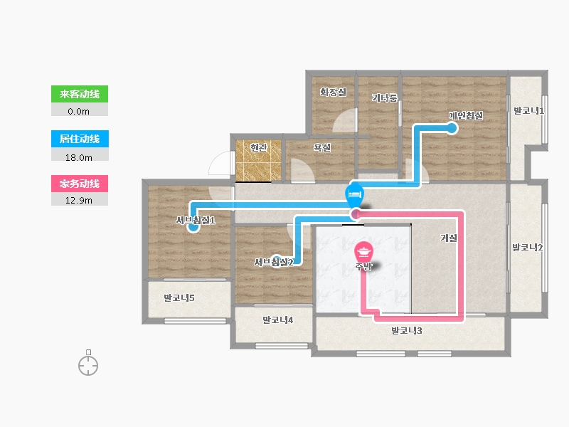 서울특별시-강남구-강남신동아파밀리에2단지-112.51-户型库-动静线