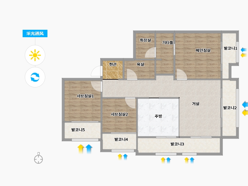 서울특별시-강남구-강남신동아파밀리에2단지-112.51-户型库-采光通风