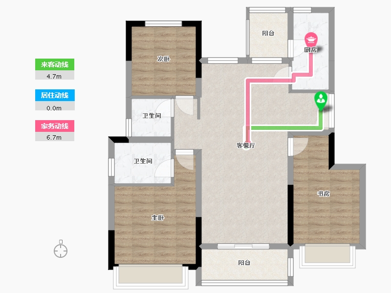 四川省-成都市-电建长运东安-98.00-户型库-动静线