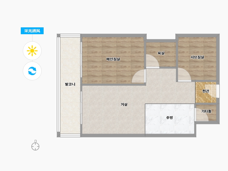 서울특별시-관악구-금호타운1차-62.17-户型库-采光通风