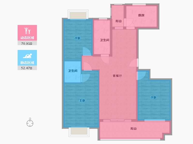 山东省-济宁市-南池御都花园-111.00-户型库-动静分区