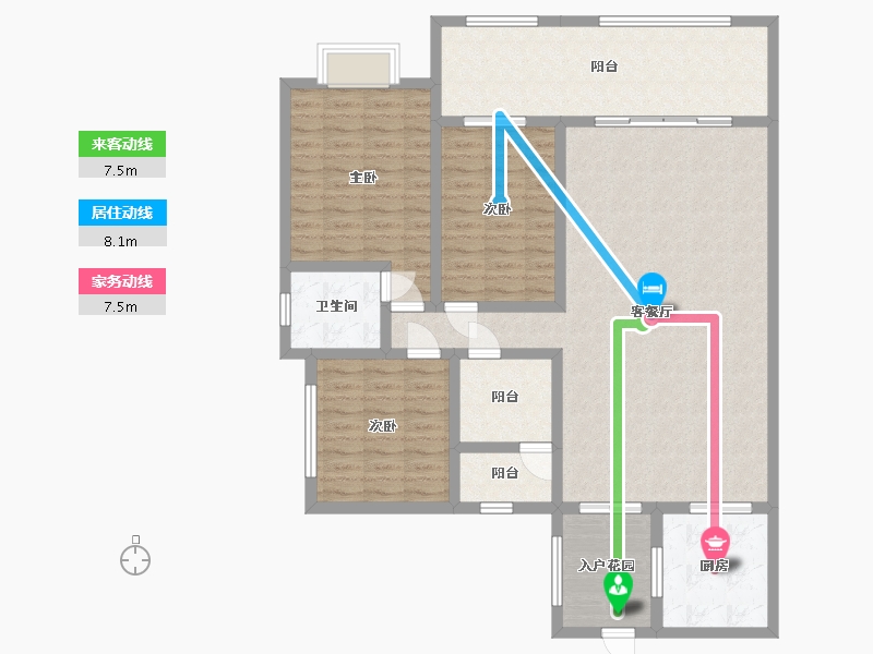 四川省-遂宁市-滨江河畔-140.00-户型库-动静线