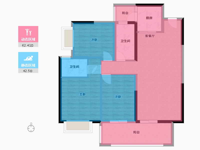 广西壮族自治区-南宁市-万丰-108.00-户型库-动静分区