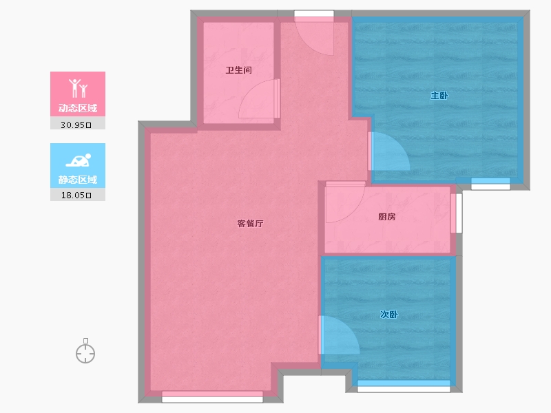 北京-北京市-南庭新苑-南区-48.40-户型库-动静分区