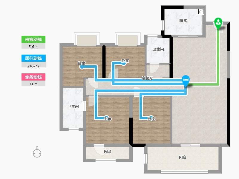 福建省-泉州市-中南漫悦湾-113.00-户型库-动静线