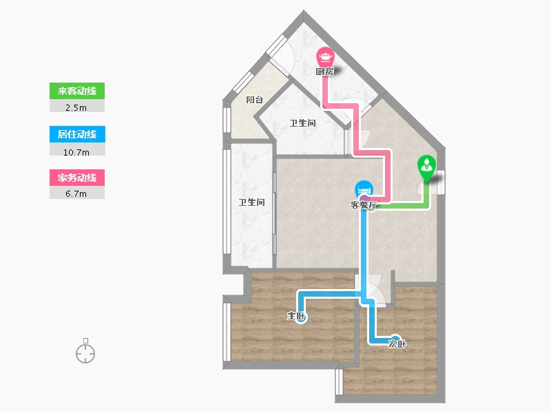 四川省-成都市-锦云阁-58.10-户型库-动静线