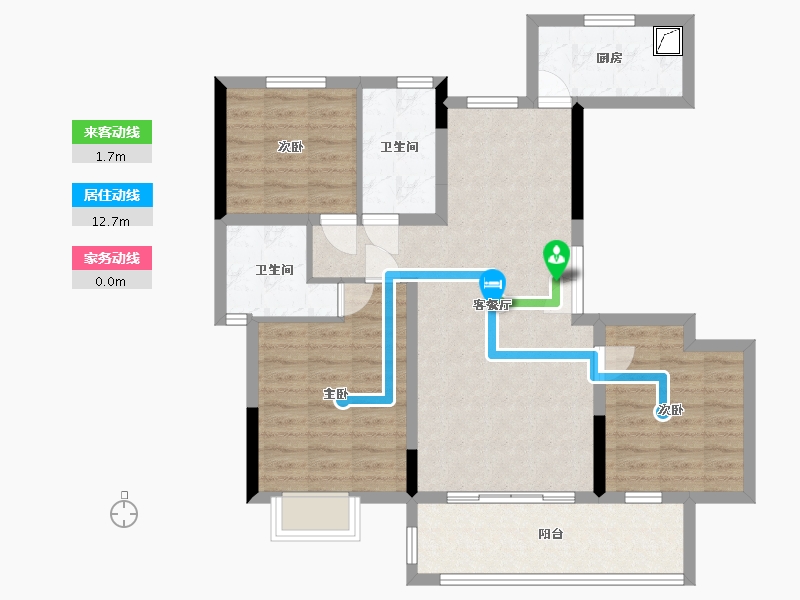 江西省-赣州市-红旗大道首府-102.00-户型库-动静线