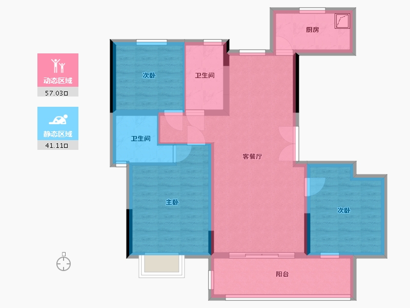 江西省-赣州市-红旗大道首府-102.00-户型库-动静分区