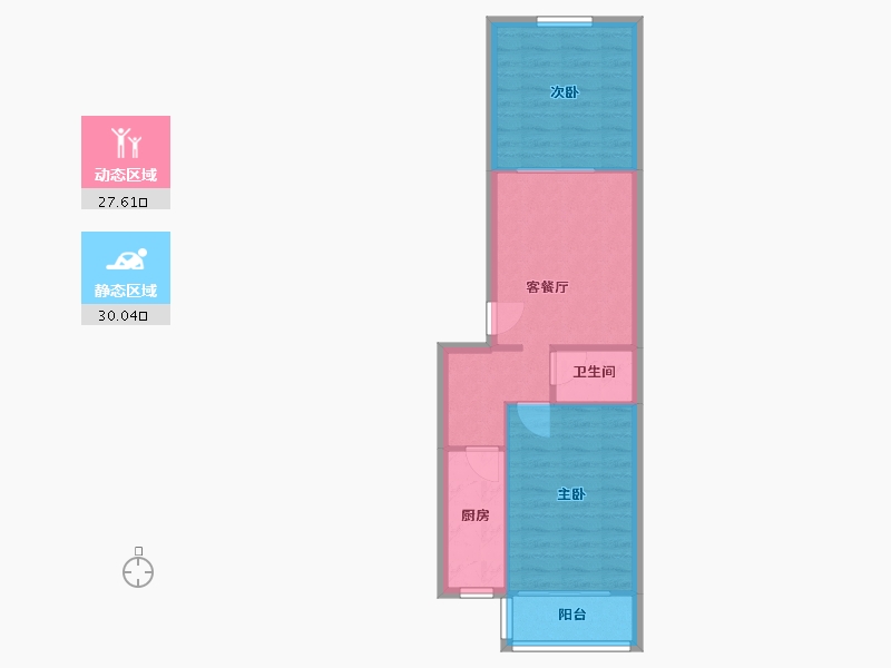 北京-北京市-七星园小区-北区-47.71-户型库-动静分区