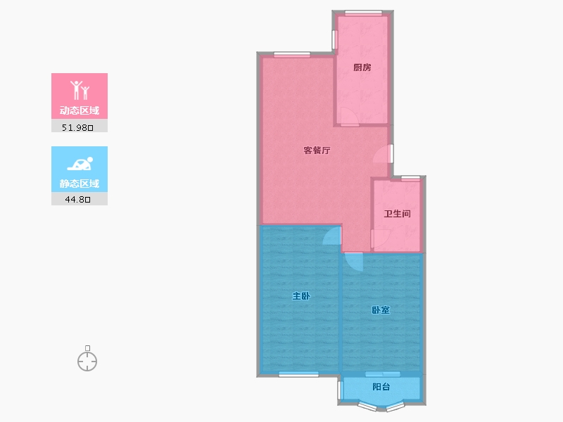 山东省-青岛市-丽海馨苑-95.00-户型库-动静分区