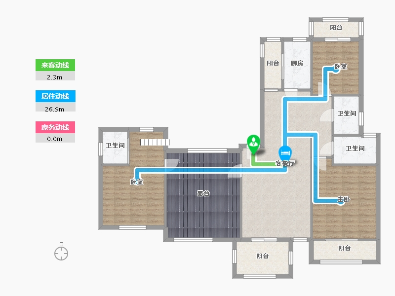 江西省-南昌市-香溢花城-113.00-户型库-动静线