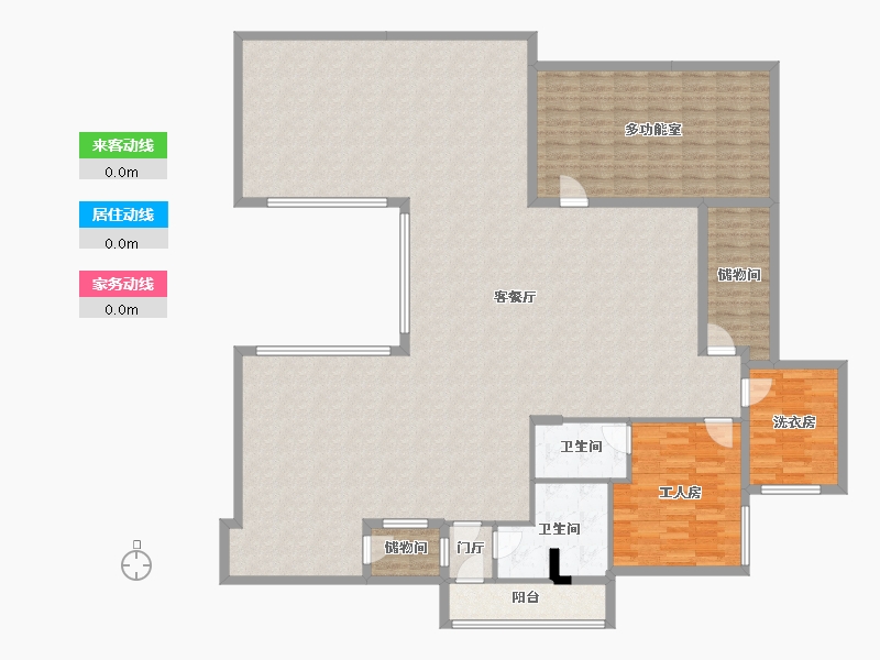 重庆-重庆市-绿城两江御园-245.00-户型库-动静线