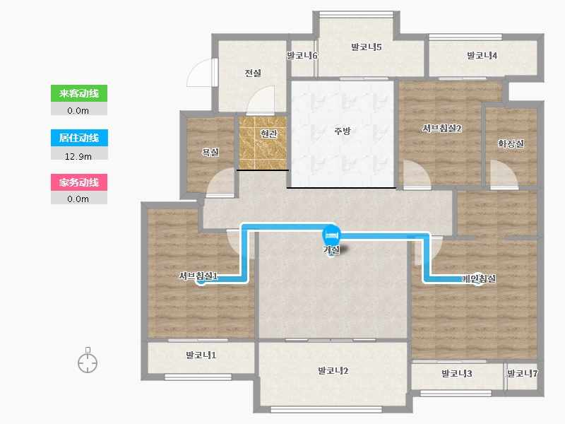 서울특별시-강서구-염창한화꿈에그린1차-119.65-户型库-动静线