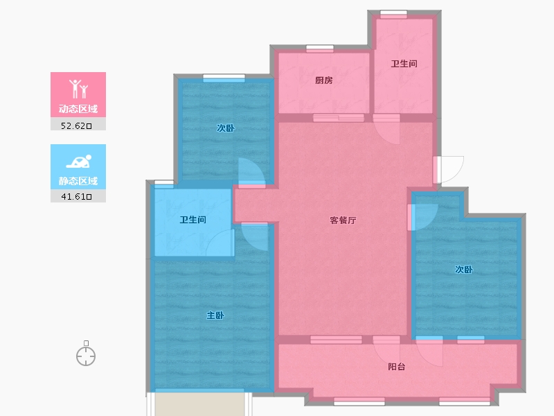 山东省-青岛市-和达智慧生态城-88.00-户型库-动静分区