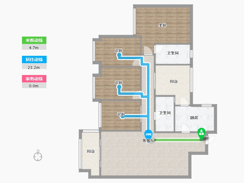 四川省-成都市-中海锦城一期-130.00-户型库-动静线