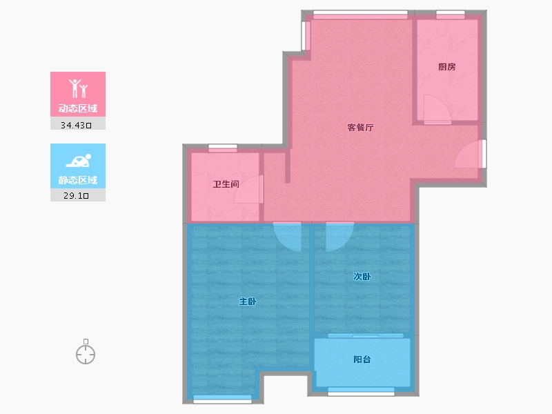 上海-上海市-馨汇佳苑-55.10-户型库-动静分区