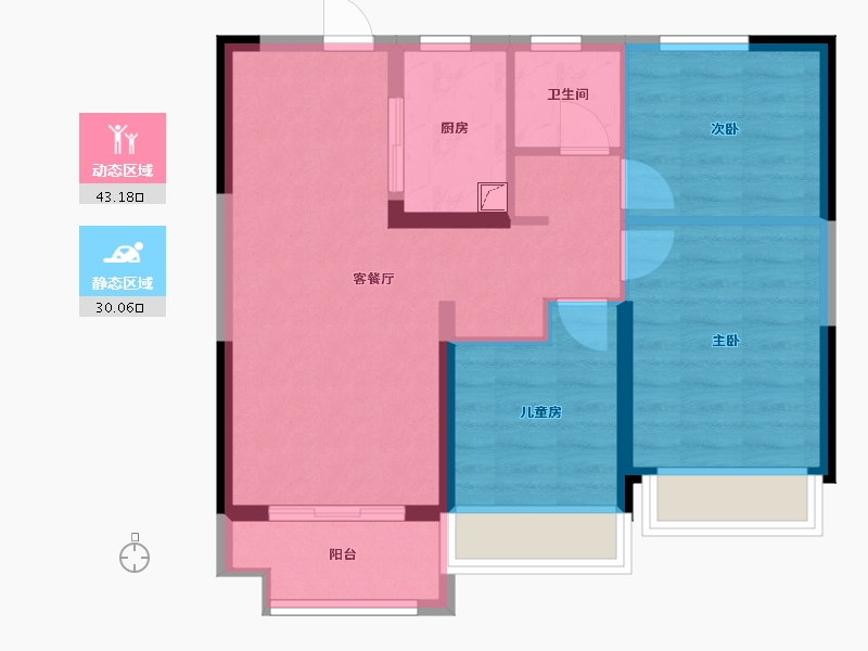 河南省-郑州市-万科大都会五期-95.00-户型库-动静分区