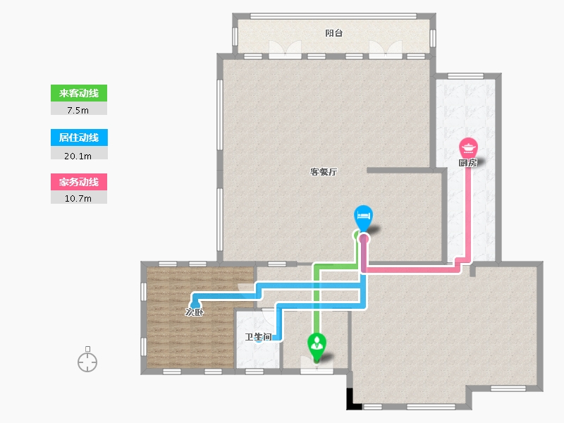 重庆-重庆市-绿城两江御园-246.00-户型库-动静线