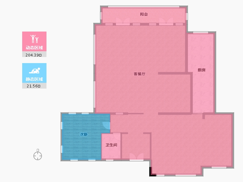 重庆-重庆市-绿城两江御园-246.00-户型库-动静分区