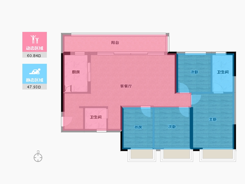 四川省-成都市-新城林屿溪-102.73-户型库-动静分区