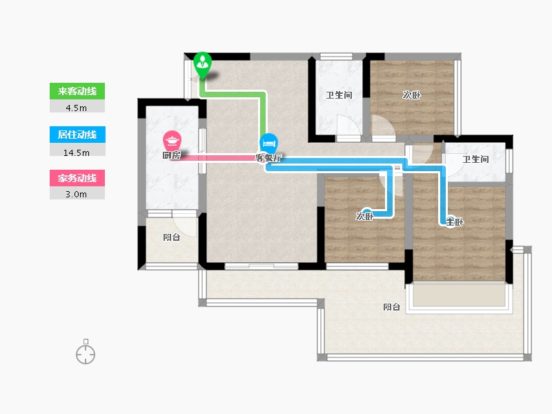 四川省-广安市-凰腾龙玺-84.00-户型库-动静线