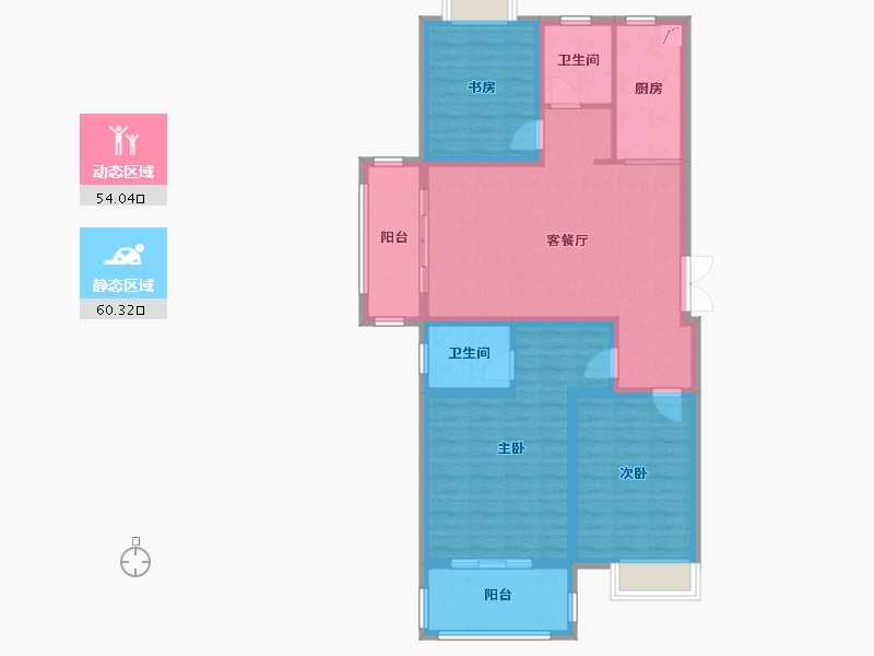 江苏省-连云港市-晟晖·香堤国际-102.15-户型库-动静分区