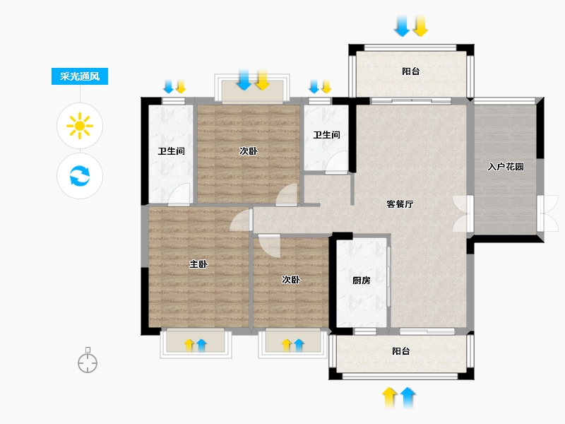 广东省-河源市-万和城-114.00-户型库-采光通风