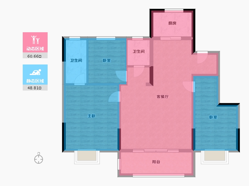 安徽省-蚌埠市-奥园誉府-97.11-户型库-动静分区