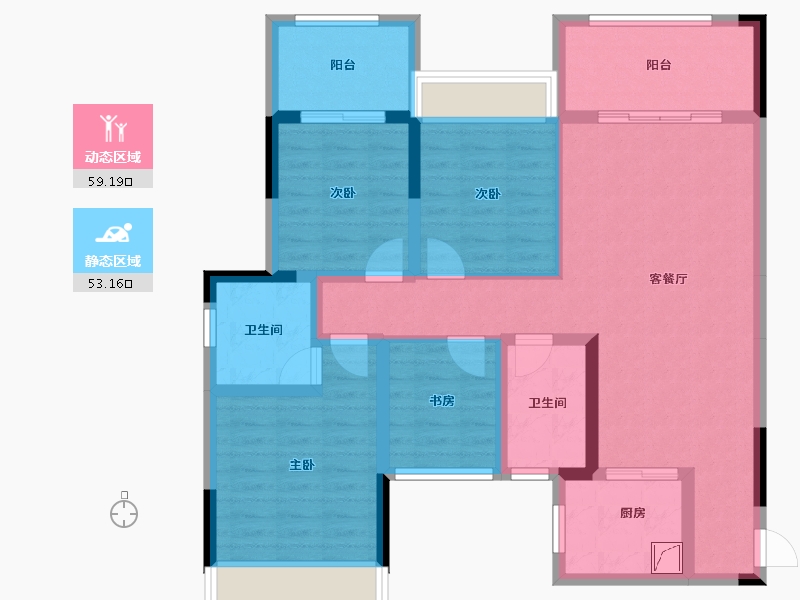 广西壮族自治区-桂林市-西宸源著-99.00-户型库-动静分区