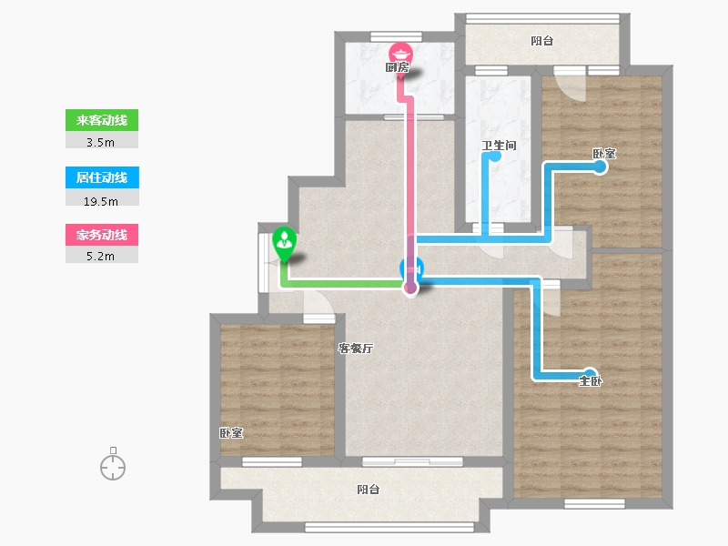 山东省-临沂市-汶河新城-97.00-户型库-动静线