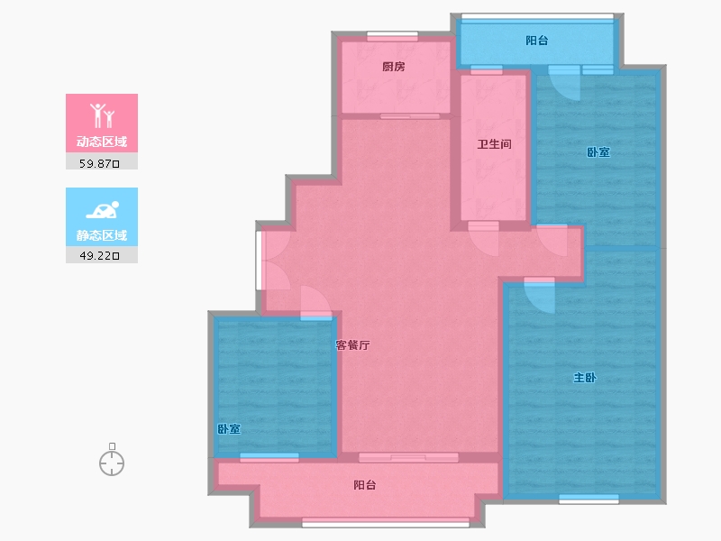 山东省-临沂市-汶河新城-97.00-户型库-动静分区