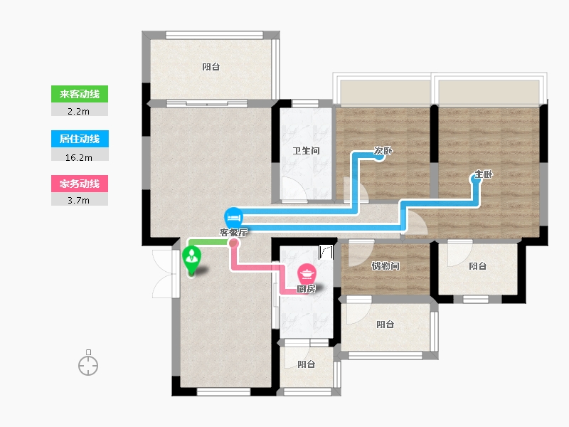 四川省-雅安市-西网·江湾城-95.17-户型库-动静线