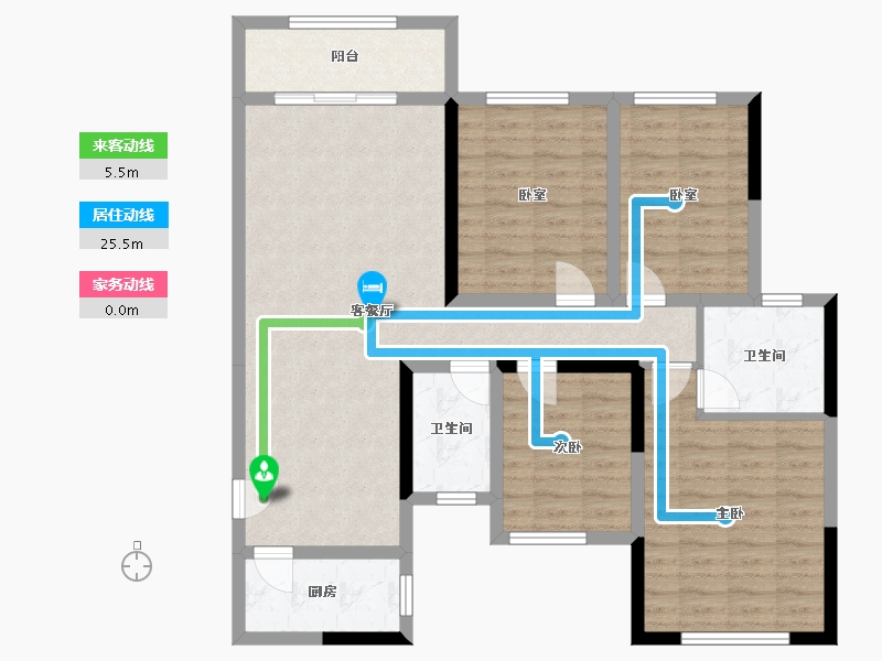 广西壮族自治区-桂林市-众阳华城-106.00-户型库-动静线