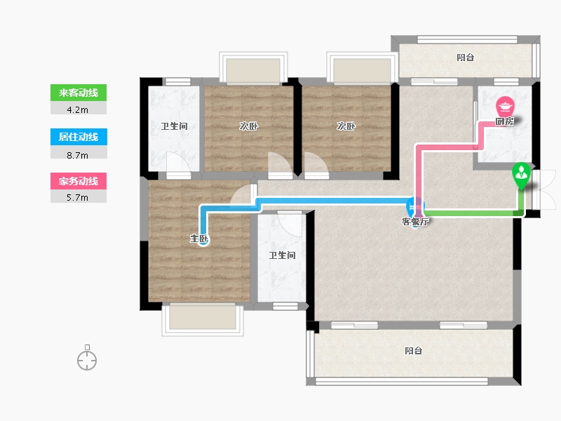 湖北省-宜昌市-世纪山水-100.26-户型库-动静线