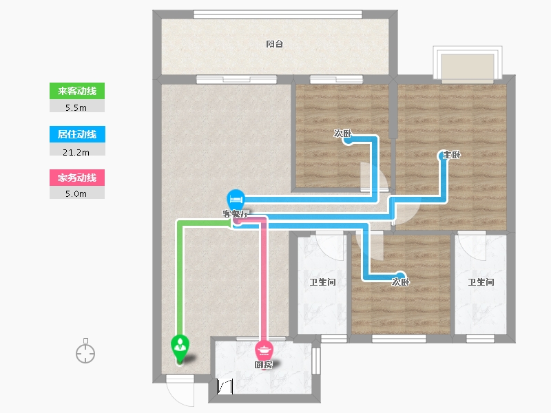 福建省-莆田市-云悦壹号-86.66-户型库-动静线