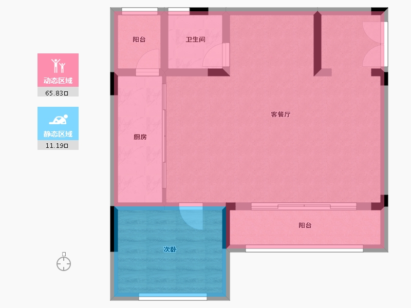 重庆-重庆市-桥达天蓬樾府-143.00-户型库-动静分区