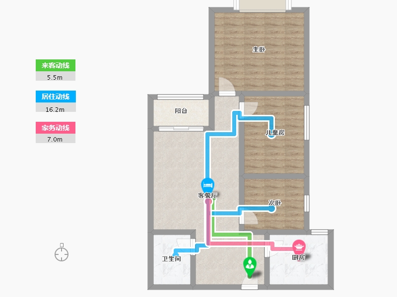 河南省-洛阳市-巨龙小区-B区-77.00-户型库-动静线