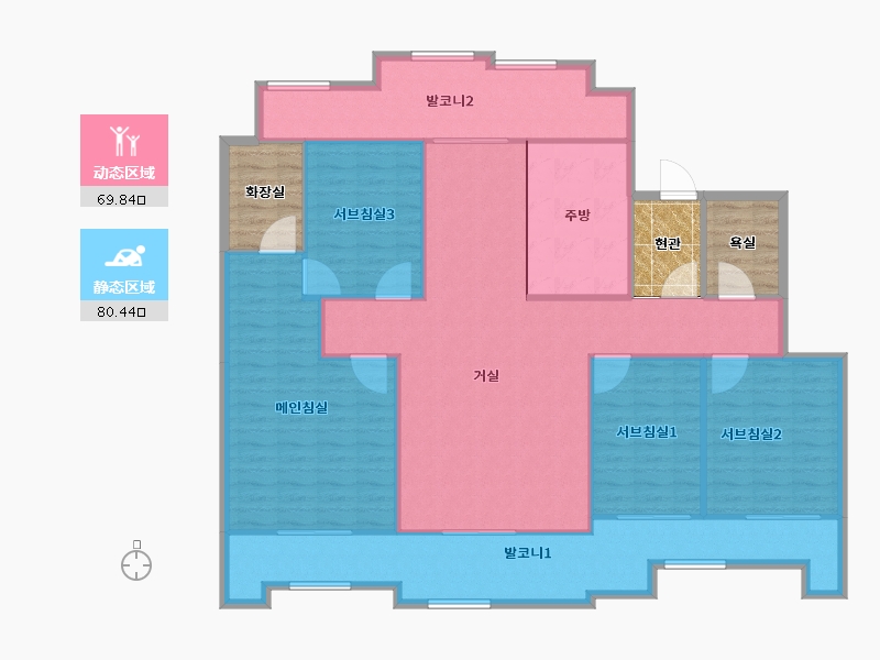 서울특별시-강남구-래미안삼성2차-152.96-户型库-动静分区