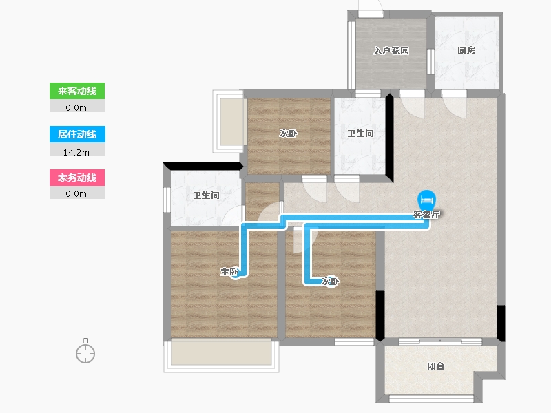 四川省-广元市-玫瑰华庭-107.00-户型库-动静线