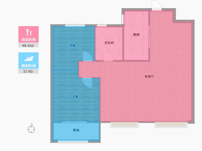 陕西省-西安市-万和郡-94.00-户型库-动静分区